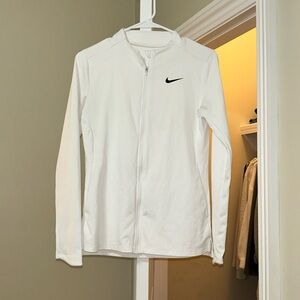 White Nike zip up